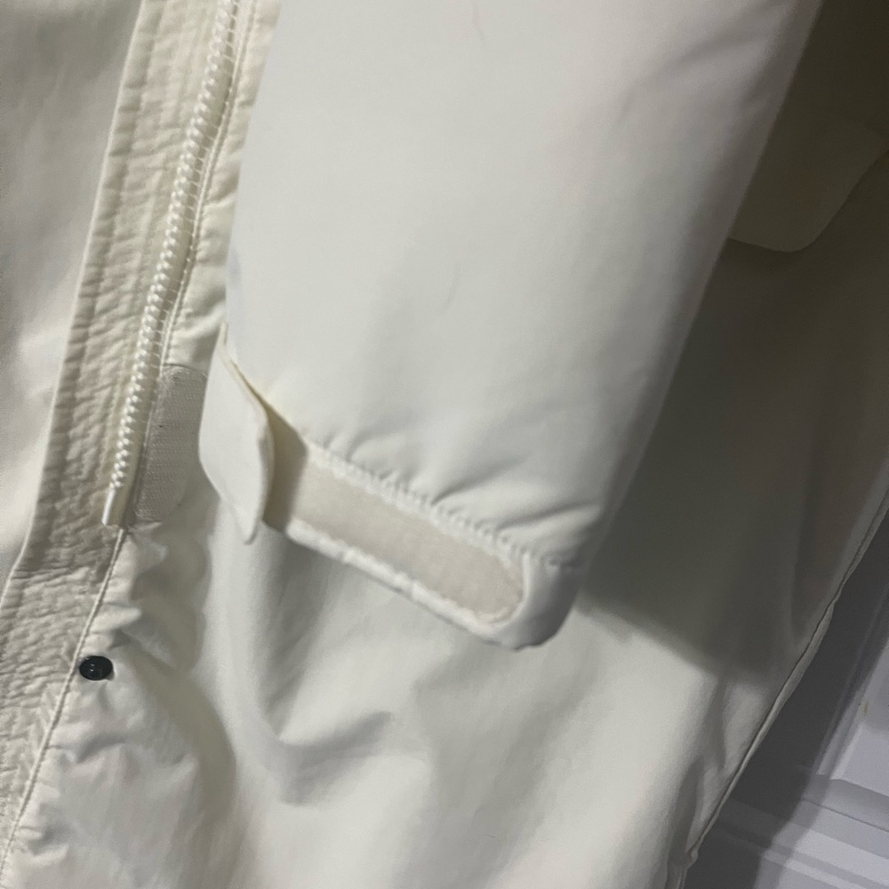 Lands' End Women's Cream Hooded Coat - Picture 7 of 8